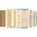 Kenzo LED 25 inch Polished Anodized Bronze Vanity Wall Light