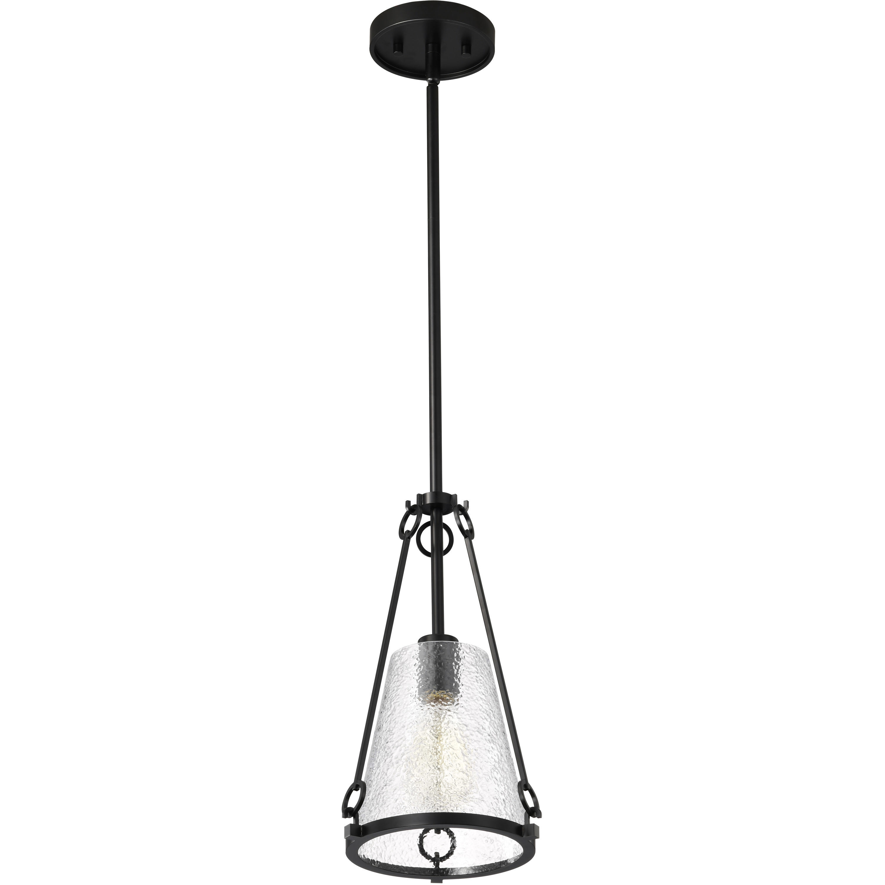 Valentine 8 inch Black Pendant Ceiling Light