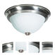 Brentwood 3 Light 15.25 inch Brushed Nickel Flush Mount Ceiling Light
