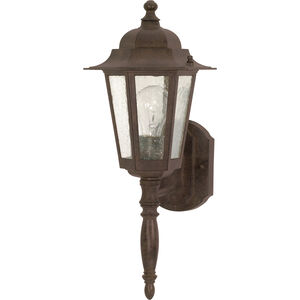 Central Park 1 Light 18 inch Old Bronze Outdoor Wall Lantern