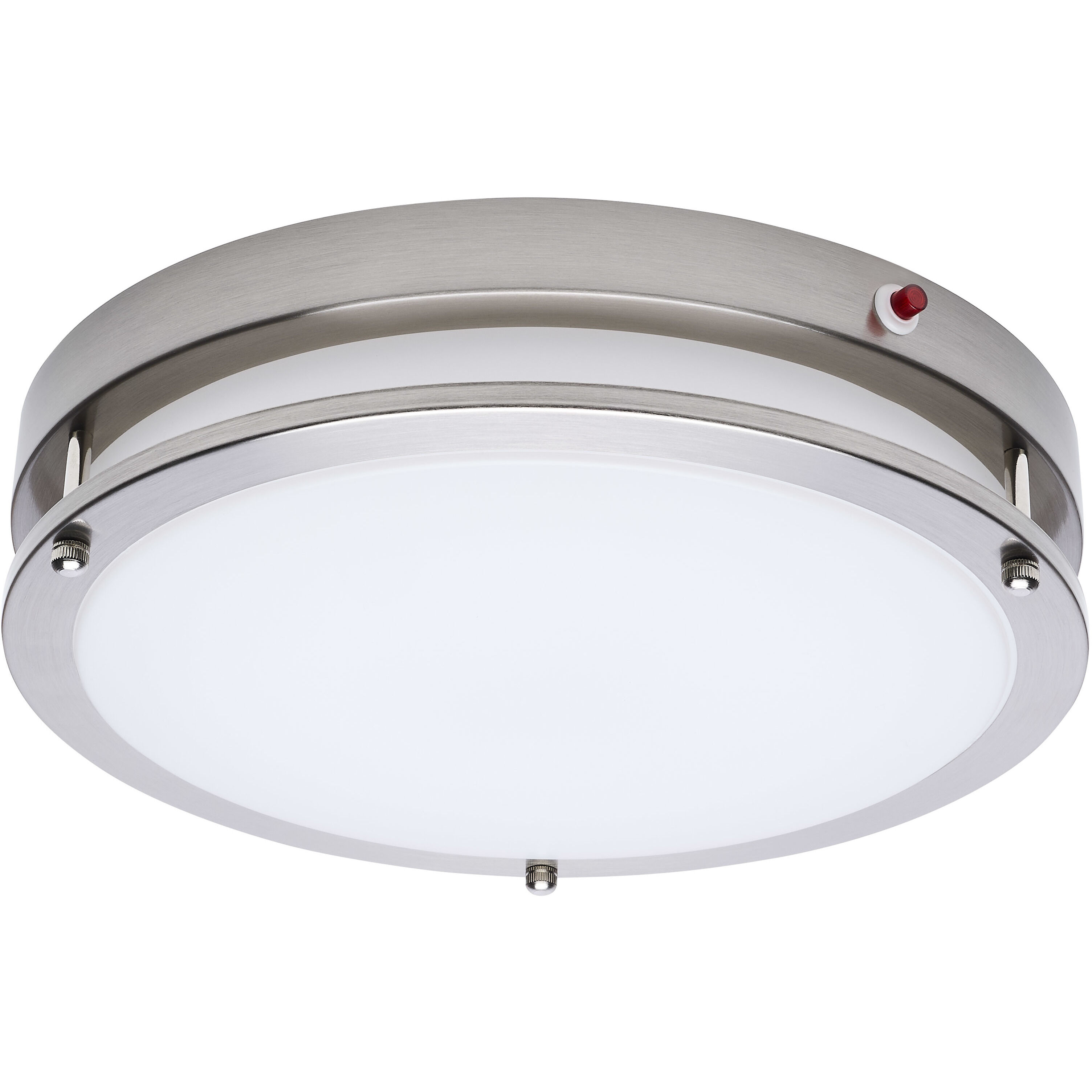 Glamour LED 13 inch Brushed Nickel Flush Ceiling Light