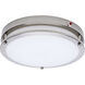 Glamour LED 13 inch Brushed Nickel Flush Ceiling Light