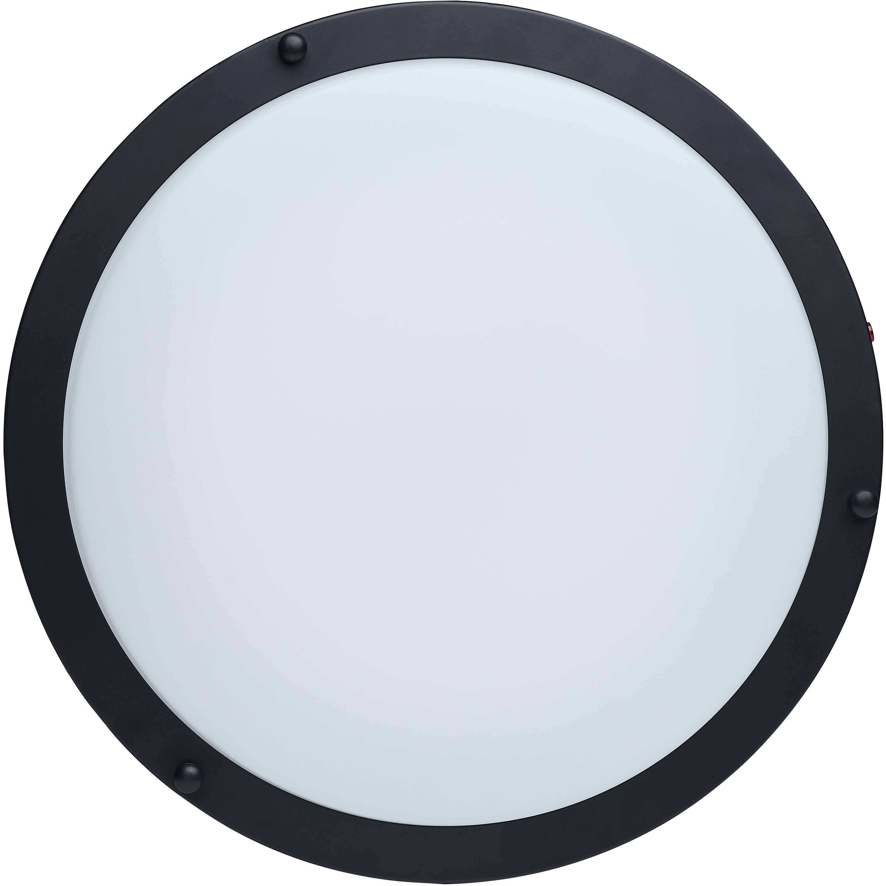 Glamour LED 13 inch Black Flush Ceiling Light