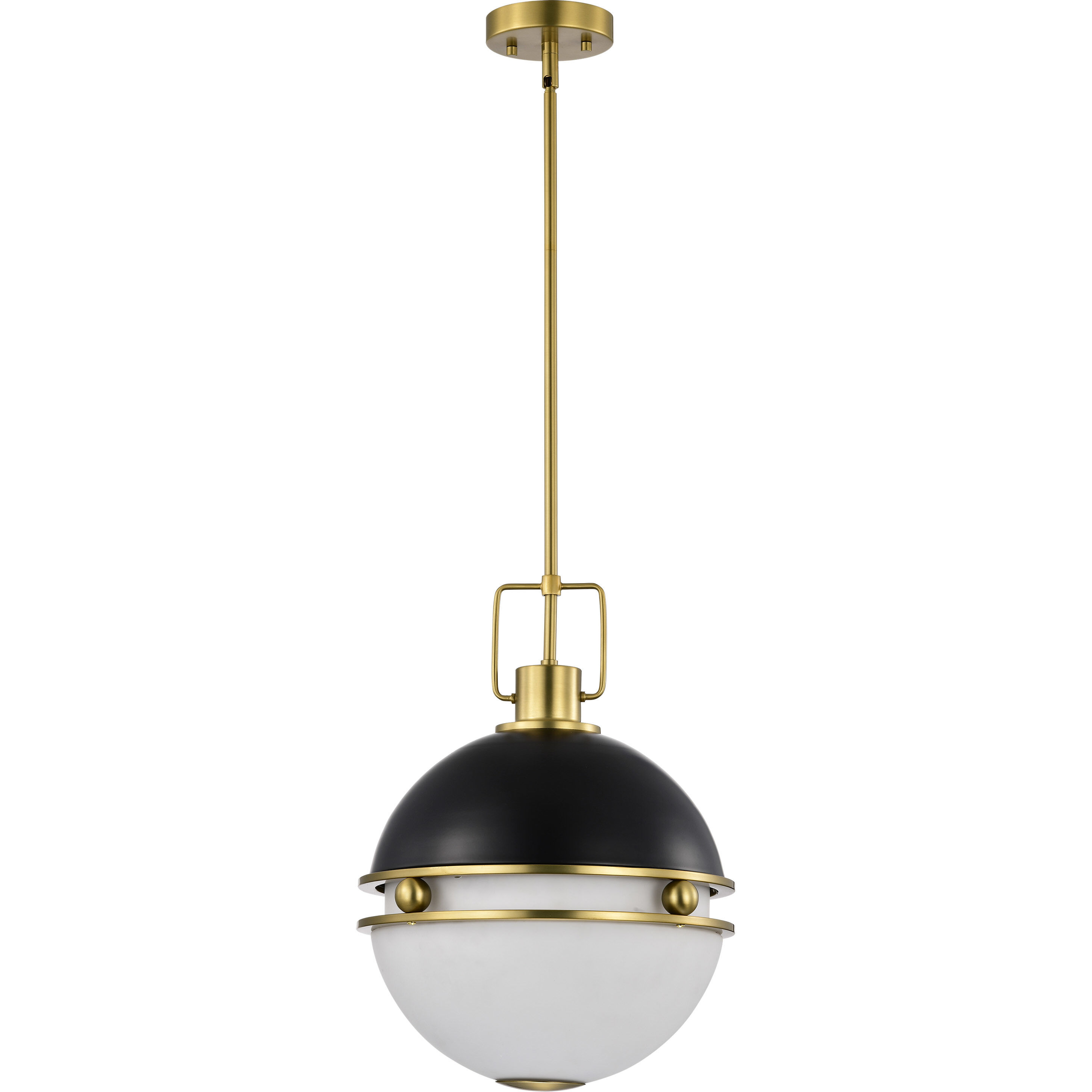 Everton 2 Light 14 inch Matte Black Pendant Ceiling Light