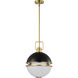 Everton 2 Light 14 inch Matte Black Pendant Ceiling Light