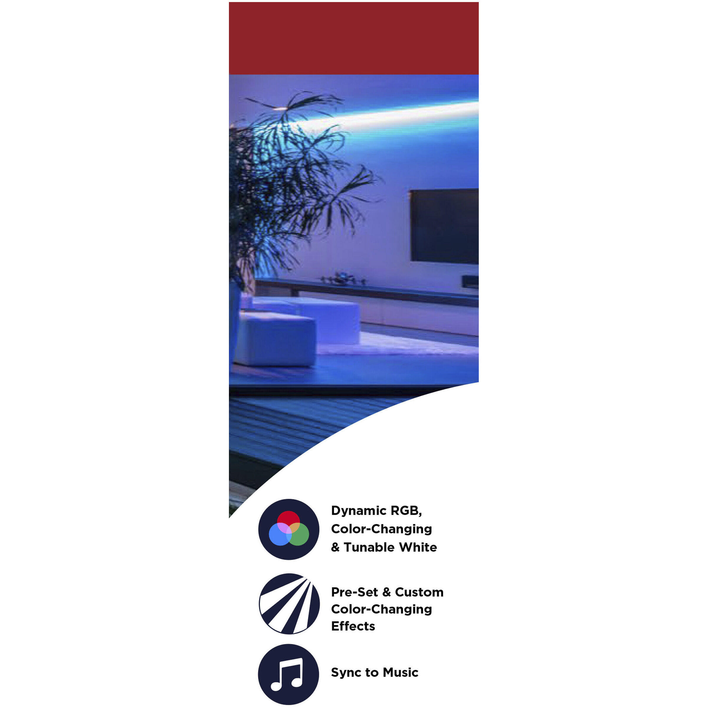 Dimension White 2700K 196.85 inch Tape Light