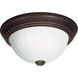 Brentwood 2 Light 13 inch Old Bronze Flush Mount Ceiling Light