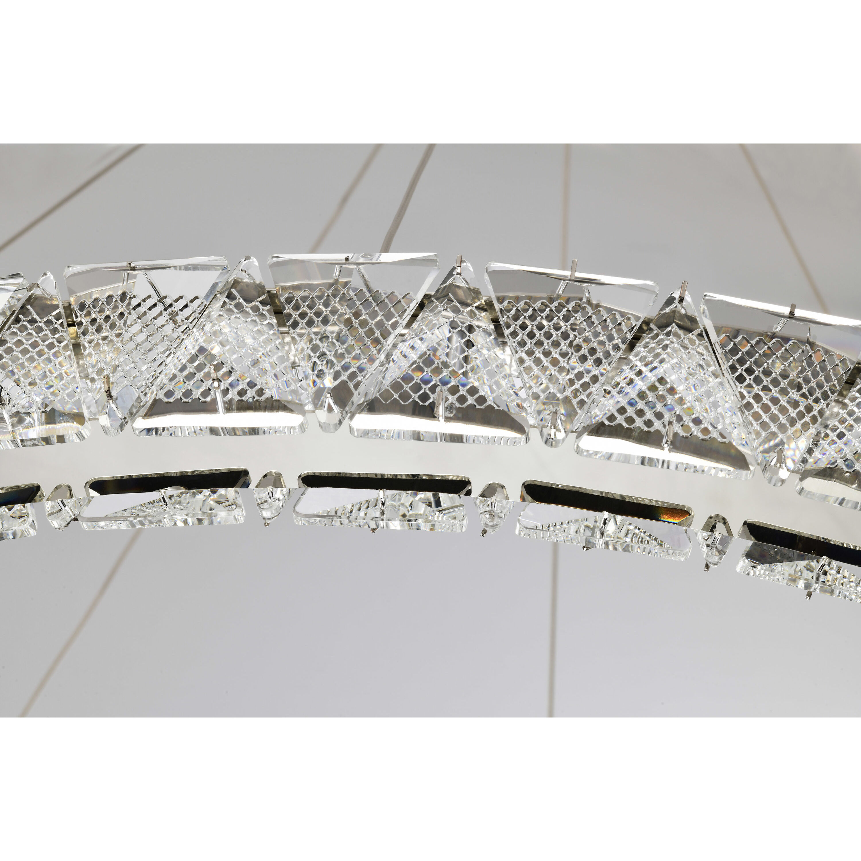 Asher LED 35.5 inch Polished Nickel Pendant Ceiling Light