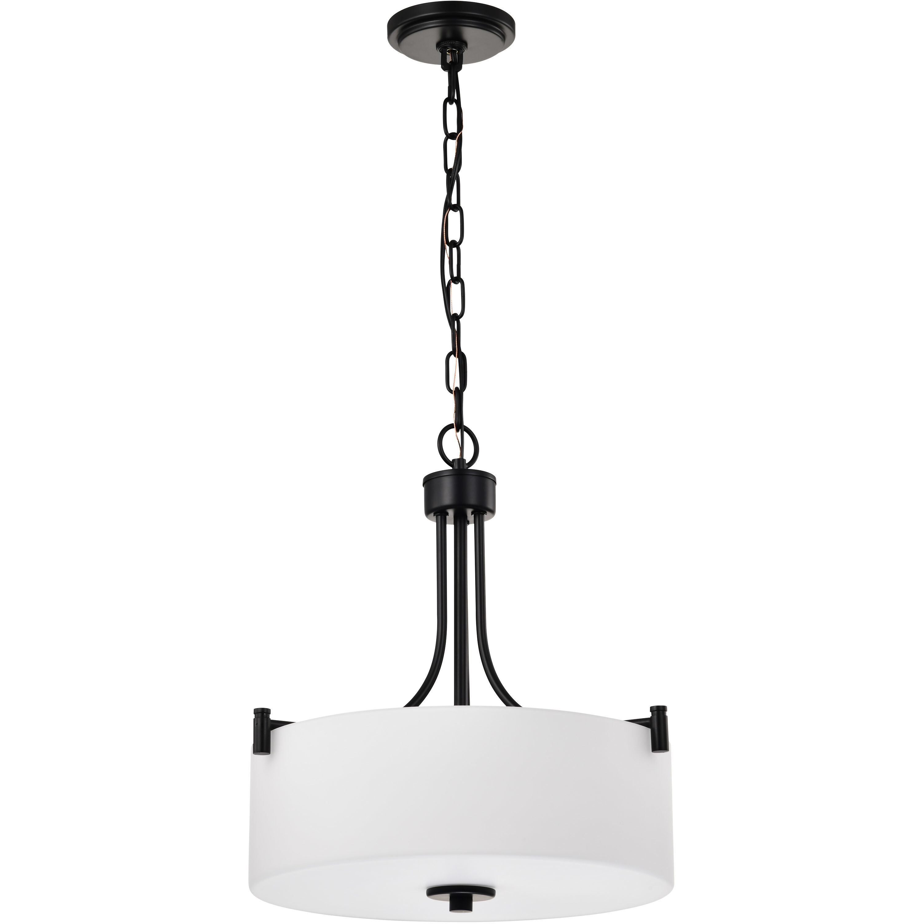 Liam 15.88 inch Matte Black Pendant Ceiling Light