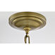 Valdora 1 Light 14 inch Natural Brass Pendant Ceiling Light