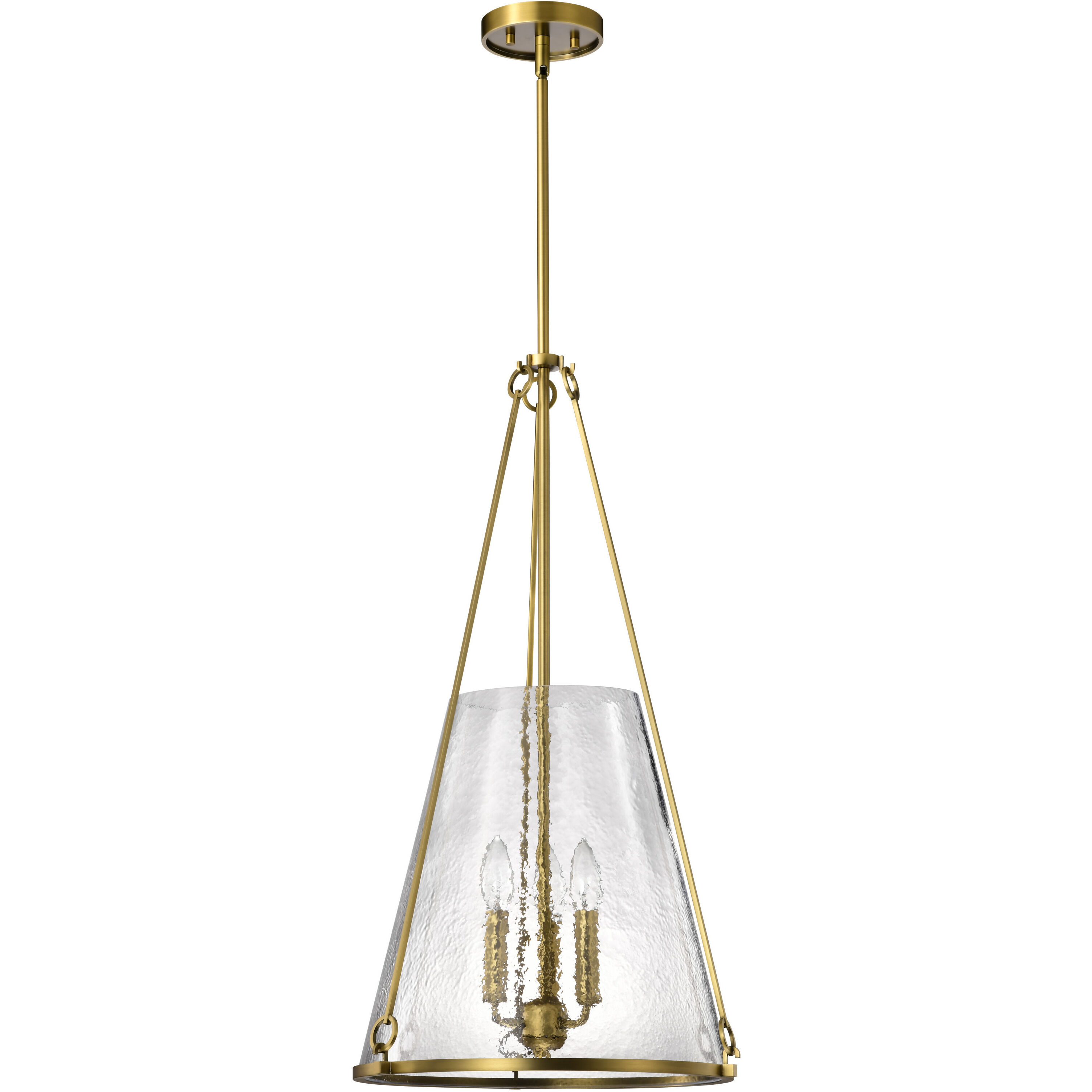 Valentine 16 inch Vintage Brass Pendant Ceiling Light