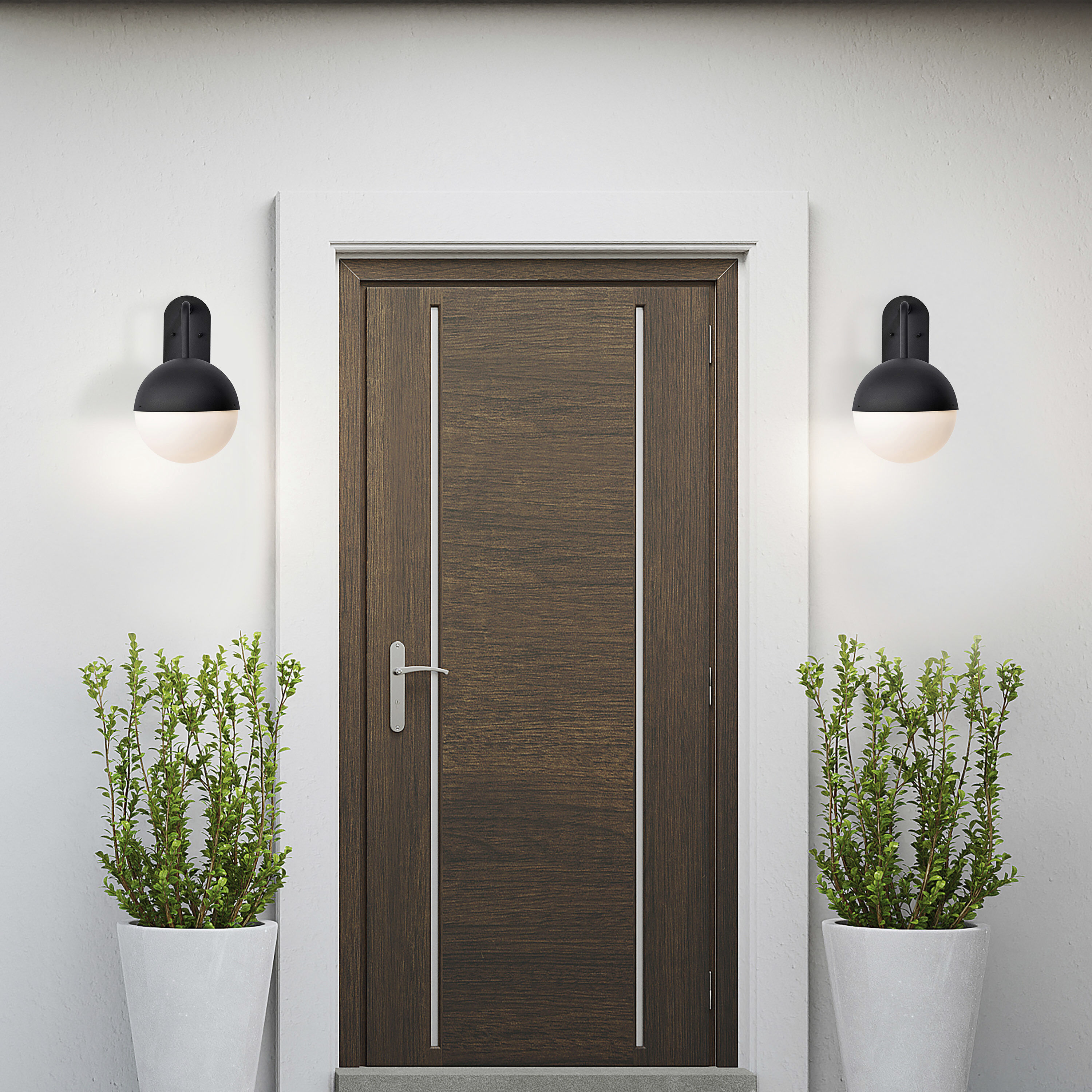 Atmosphere LED 14 inch Matte Black Outdoor Wall Sconce