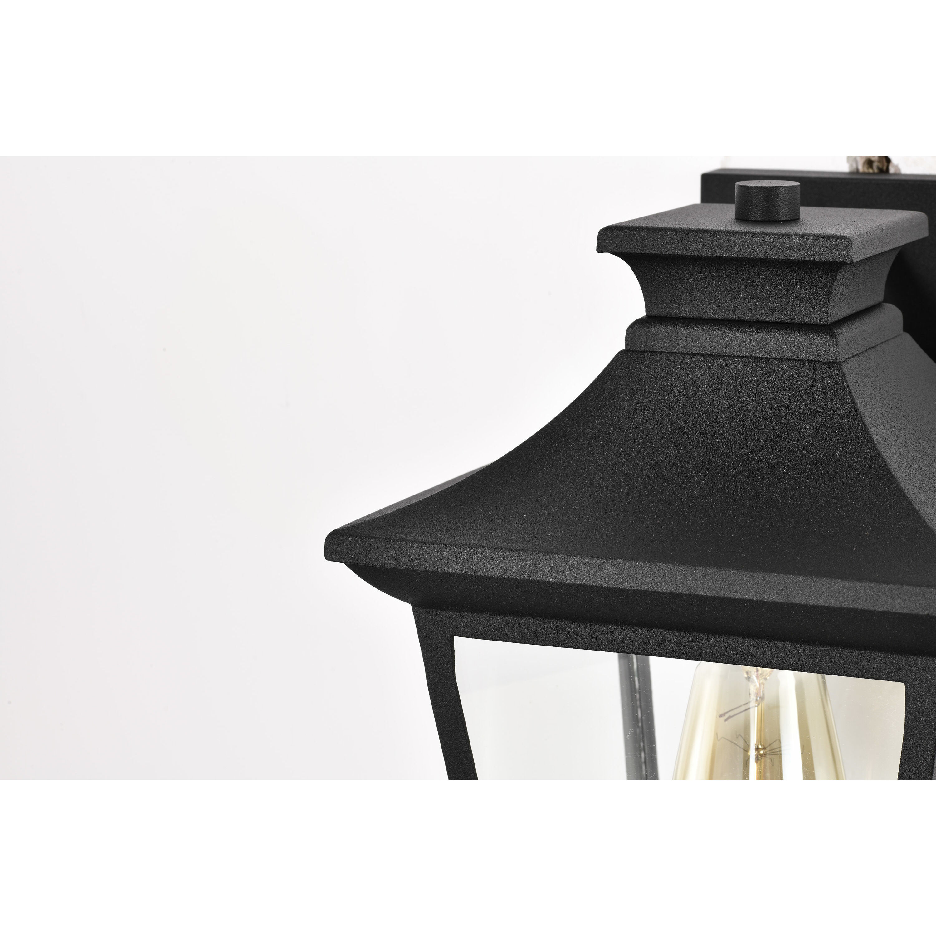 Jasper 11 inch Matte Black Outdoor Wall Lantern, Small