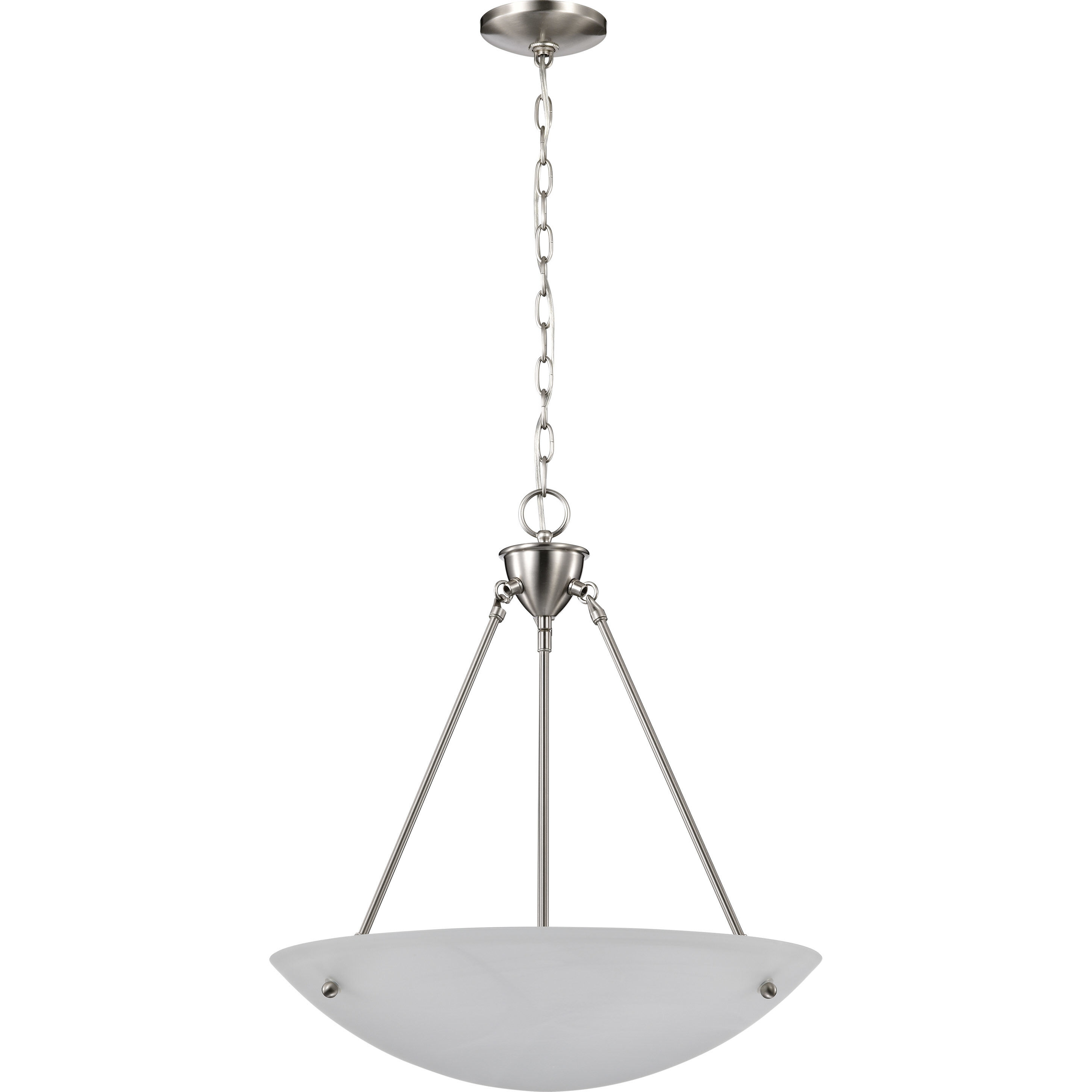 Brentwood 3 Light 23 inch Brushed Nickel Pendant Ceiling Light