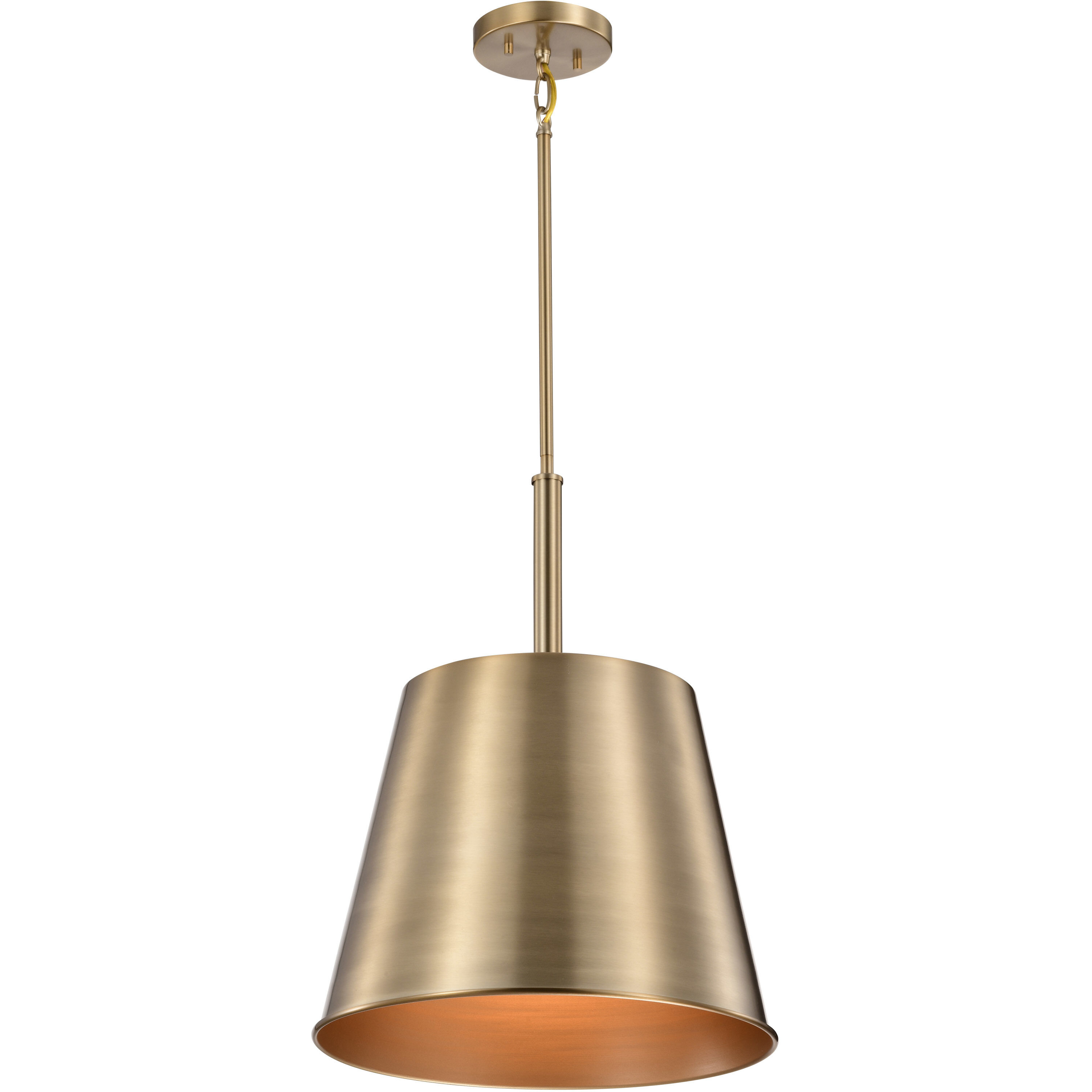 Alexis 1 Light 15 inch Burnished Brass and Gold Pendant Ceiling Light