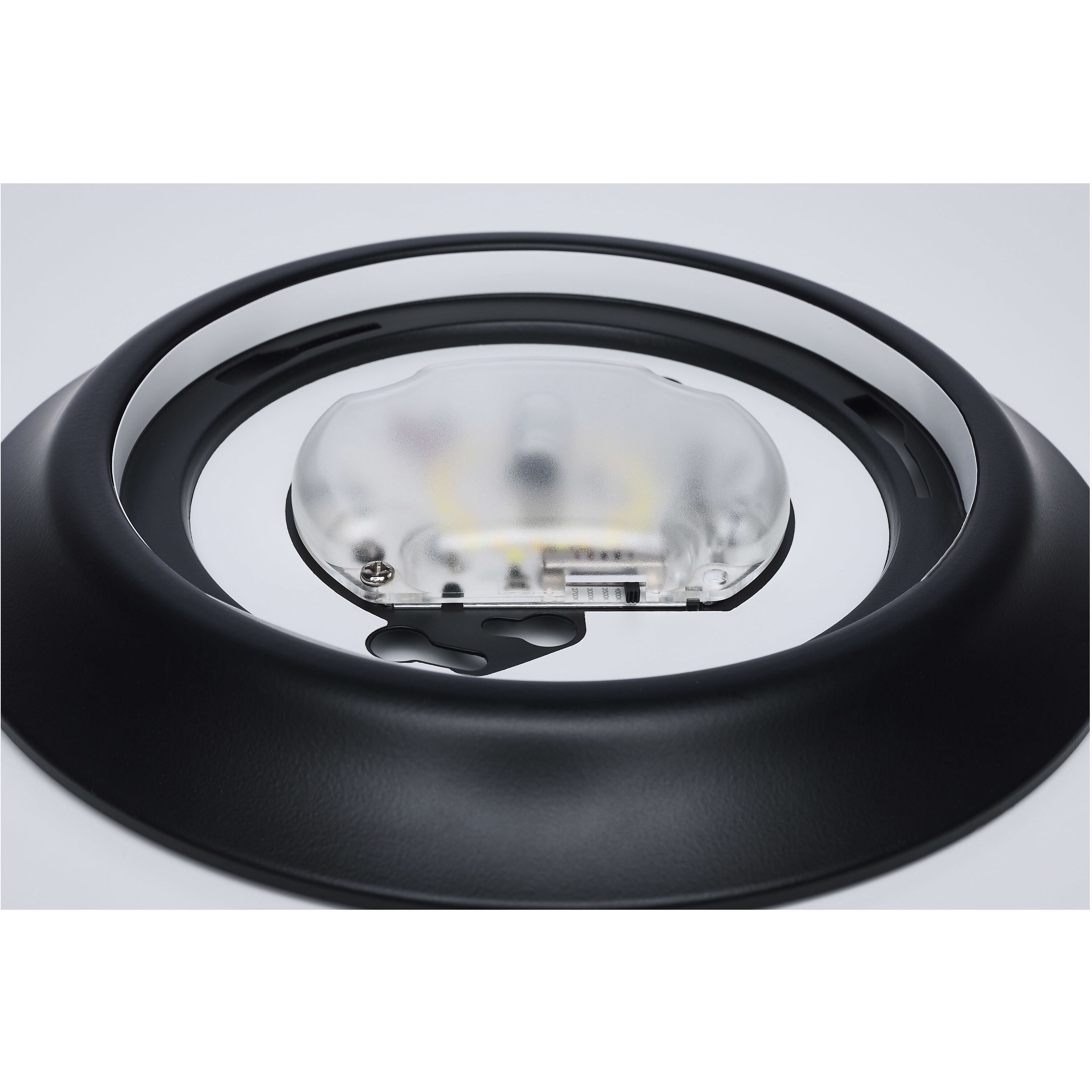 ColorQuick LED 7.4 inch Black Close-to-Ceiling LED Disk Ceiling Light
