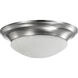 Brentwood LED 12 inch Brushed Nickel Flush Mount Ceiling Light