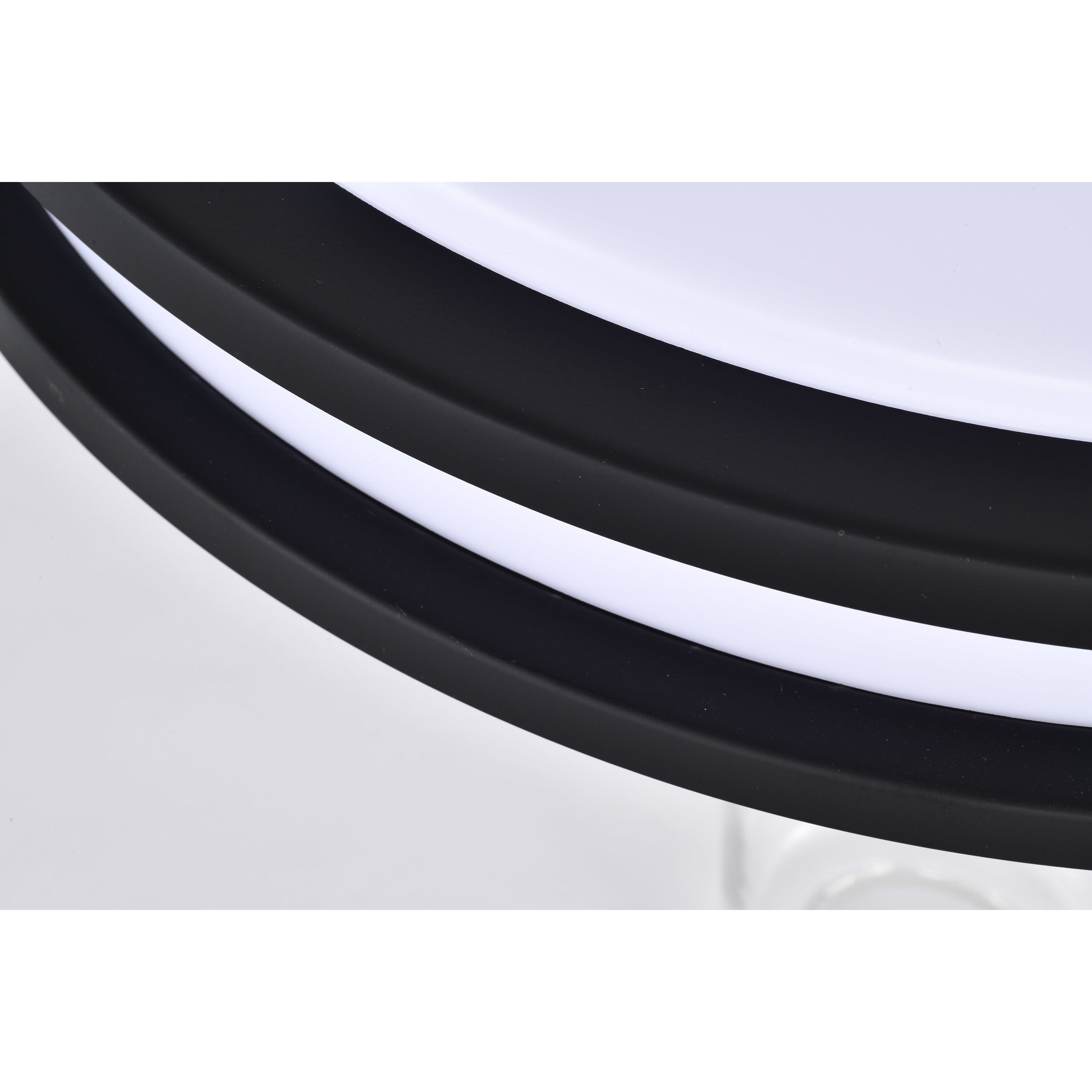 Glamour LED 17 inch Matte Black Flush Mount Ceiling Light