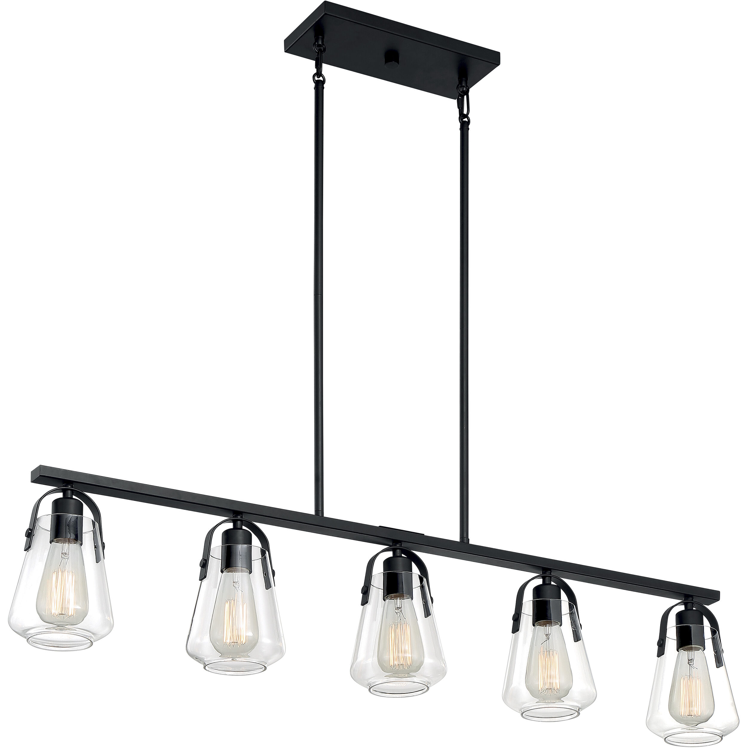 Skybridge 5 Light 5 inch Matte Black Pendant Ceiling Light