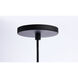 Century LED 2.56 inch Matte Black and Brushed Brass Pendant Ceiling Light