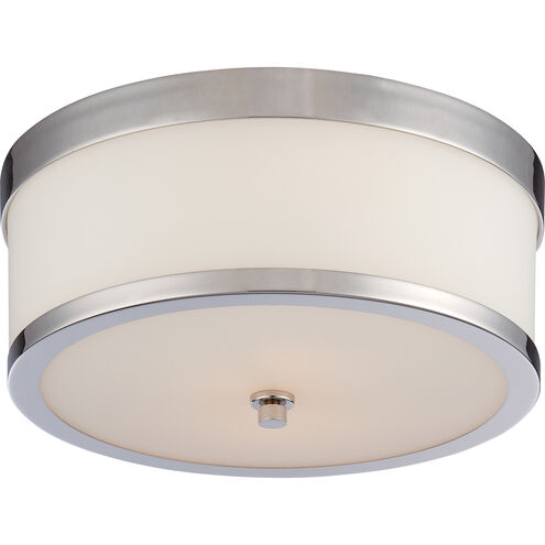 Celine 2 Light 14 inch Polished Nickel Flush Mount Ceiling Light