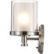 Decker 3 Light 22 inch Brushed Nickel Vanity Light Wall Light