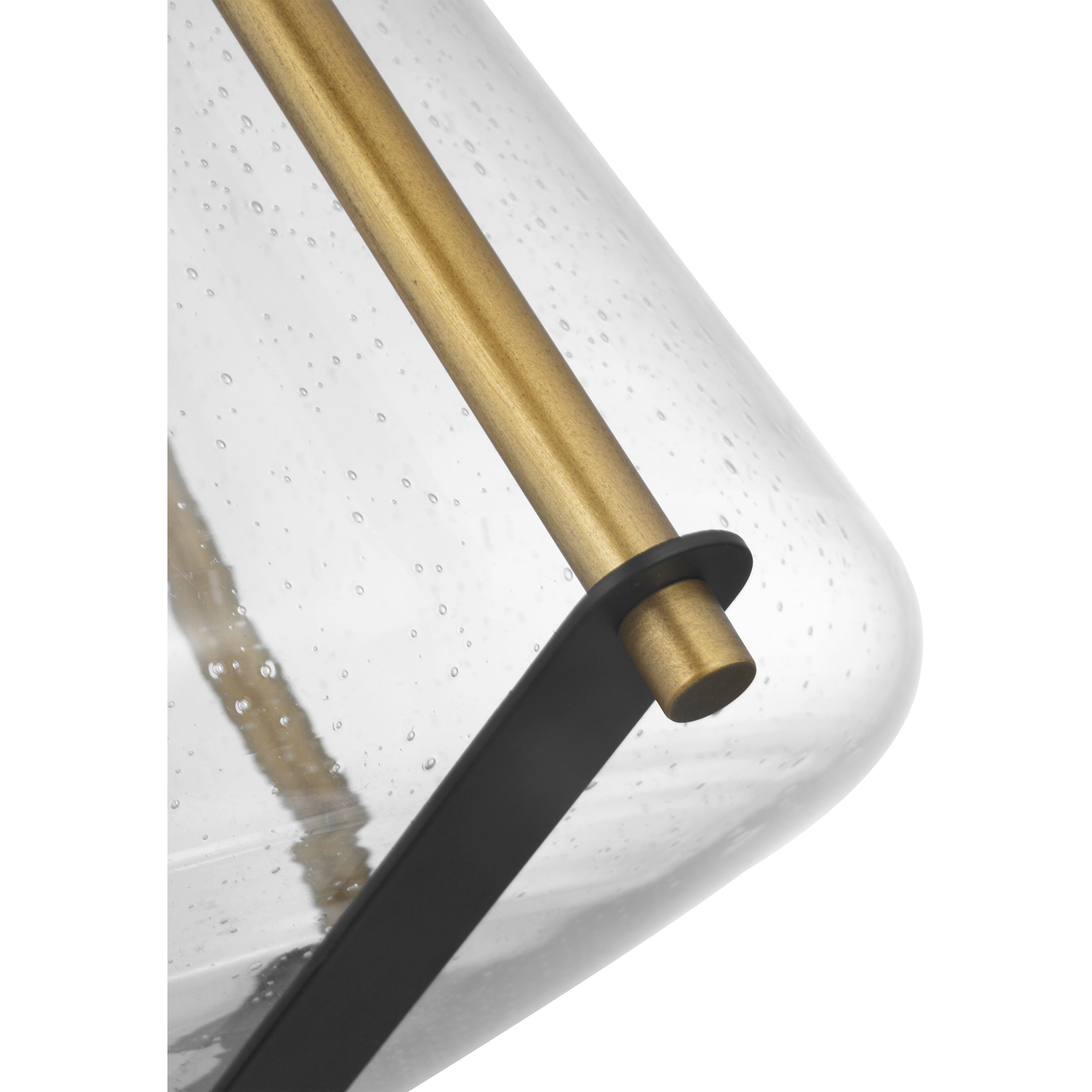 Starlight 1 Light 14.75 inch Matte Black and Natural Brass Pendant Ceiling Light