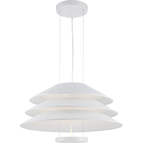 Evol LED 28 inch Glacier White Pendant Ceiling Light