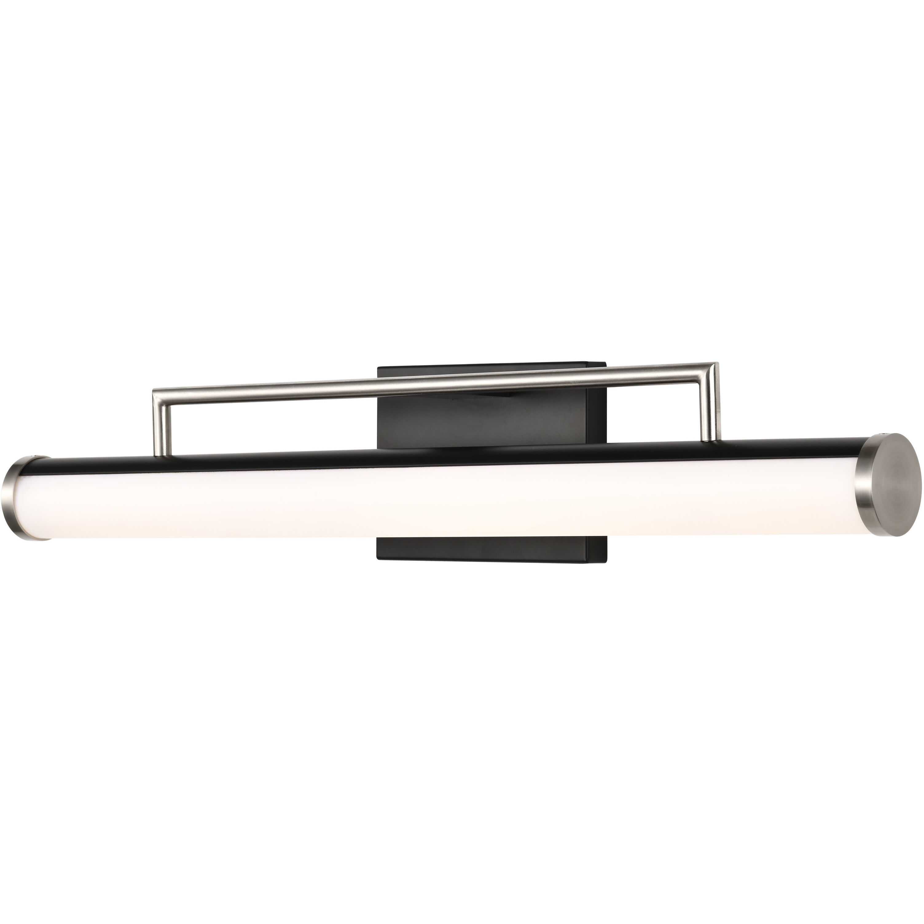 Solano LED 24 inch Black and Brushed Nickel Bath Vanity Light Wall Light