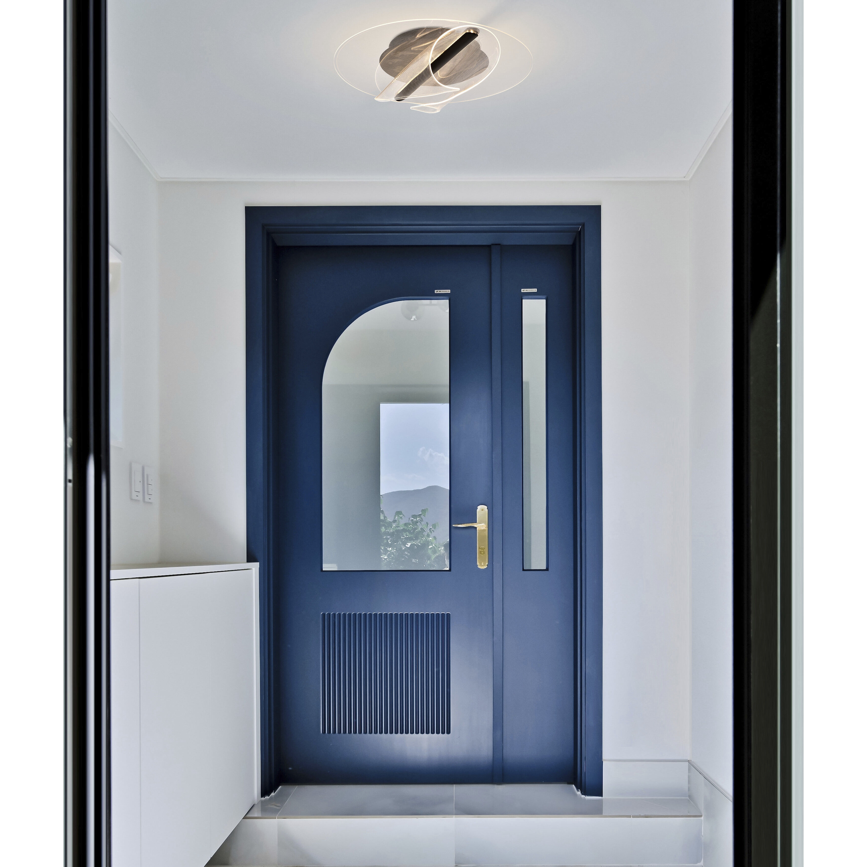 Geneva LED 17.75 inch Matte Black Flush Mount Ceiling Light