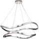 Sylas LED 37.4 inch Polished Nickel Pendant Ceiling Light