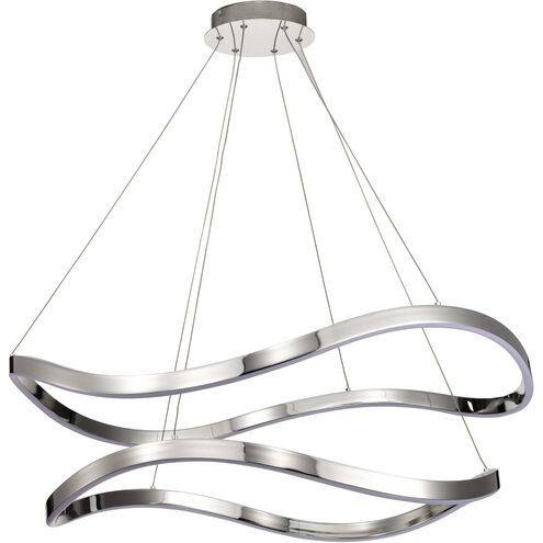 Sylas LED 37.4 inch Polished Nickel Pendant Ceiling Light