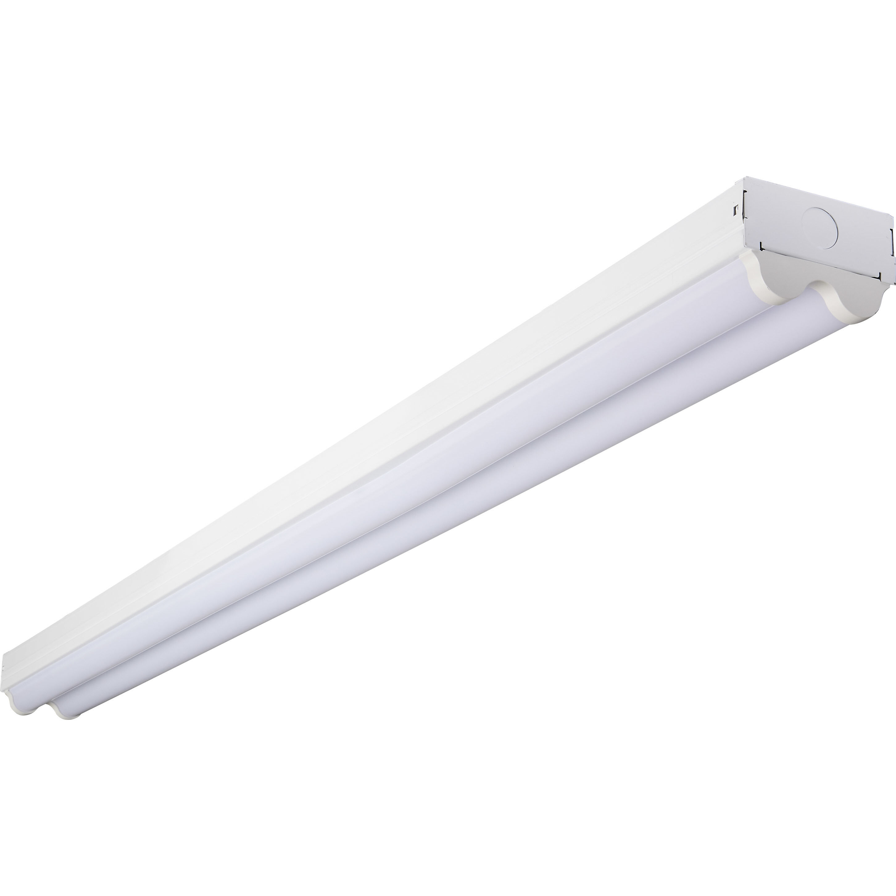 Brentwood LED White Linear Strip Ceiling Light, Strip Fixture