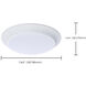 ColorQuick LED 7.4 inch White Close-to-Ceiling Ceiling Light, LED Disk