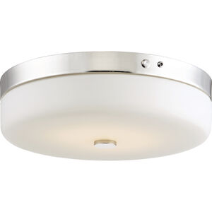 Brentwood LED 15 inch Polished Nickel Flush Mount Ceiling Light