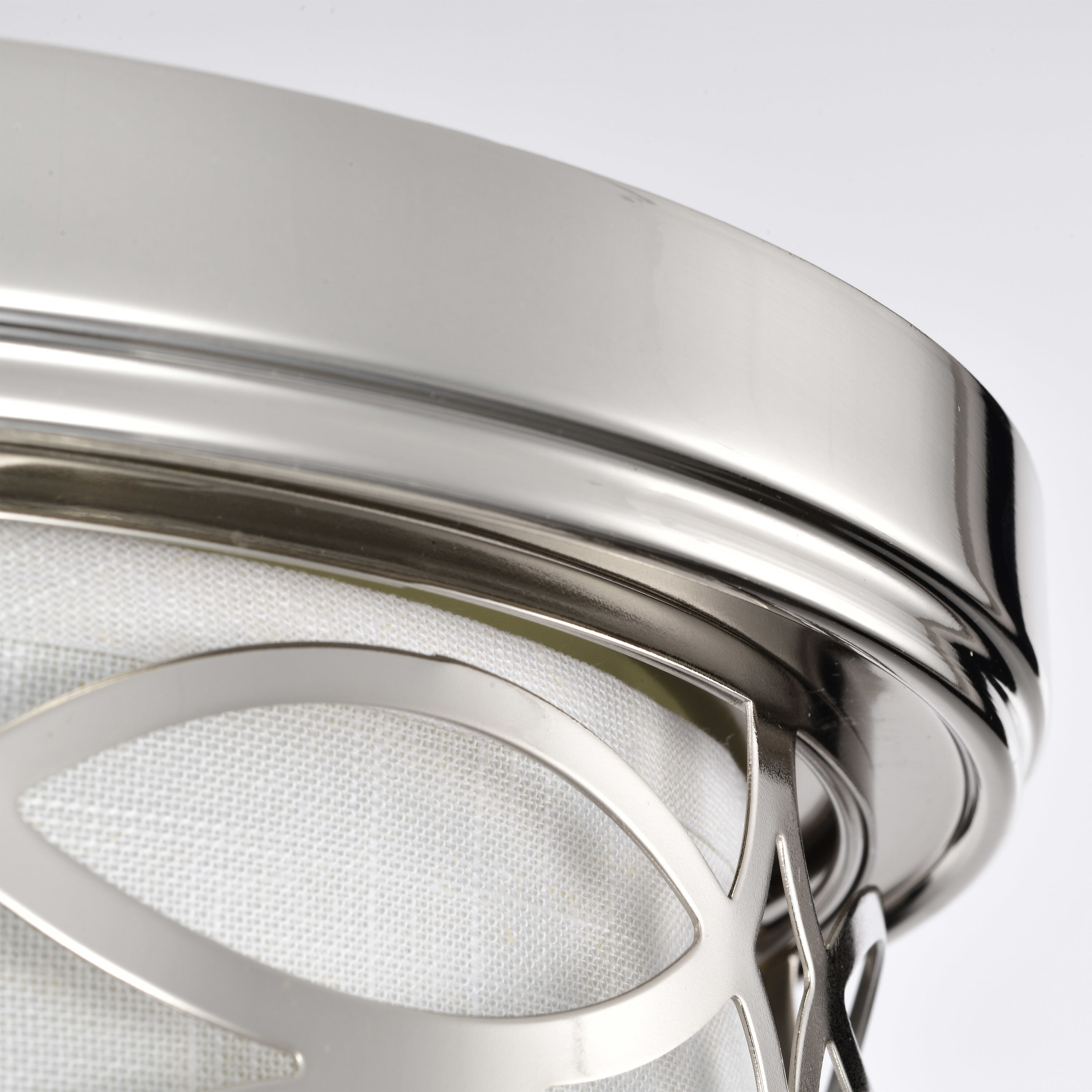 Harlow 2 Light 13.38 inch Polished Nickel Flush Mount Ceiling Light