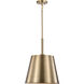 Alexis 1 Light 15 inch Burnished Brass and Gold Pendant Ceiling Light