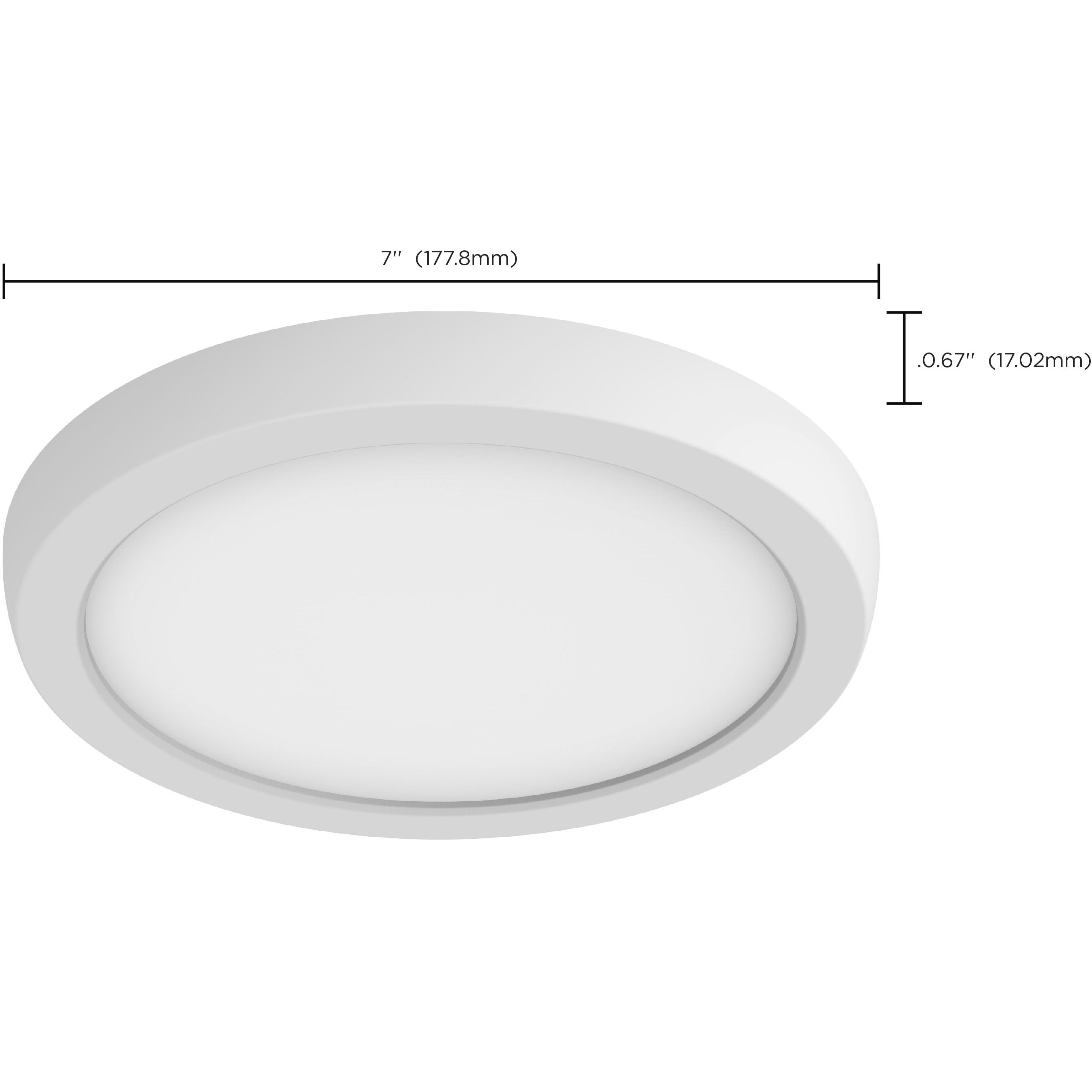 Brentwood LED 7 inch White Edge Lit Ceiling Light