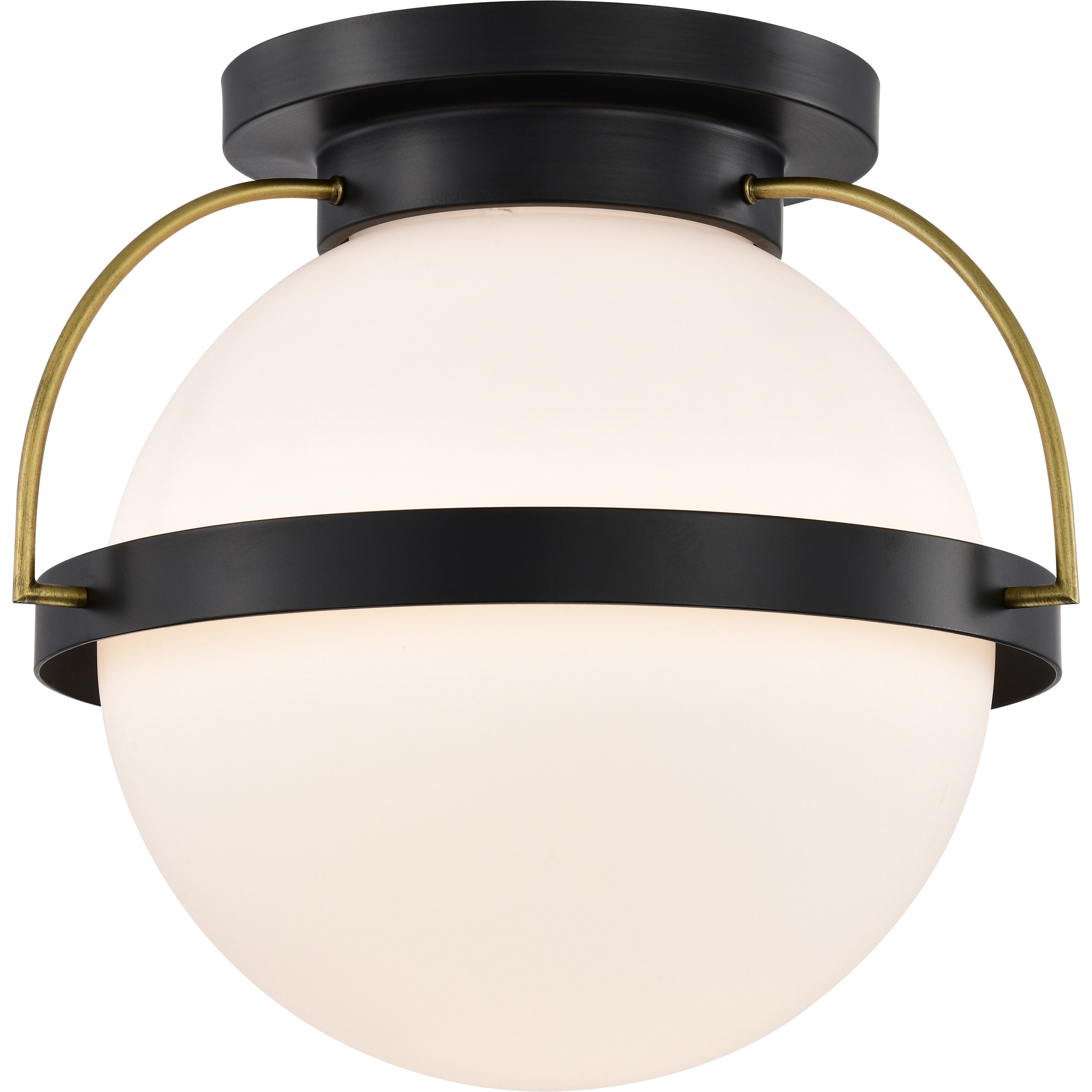 Lakeshore 1 Light 18 inch Matte Black Flush Mount Ceiling Light