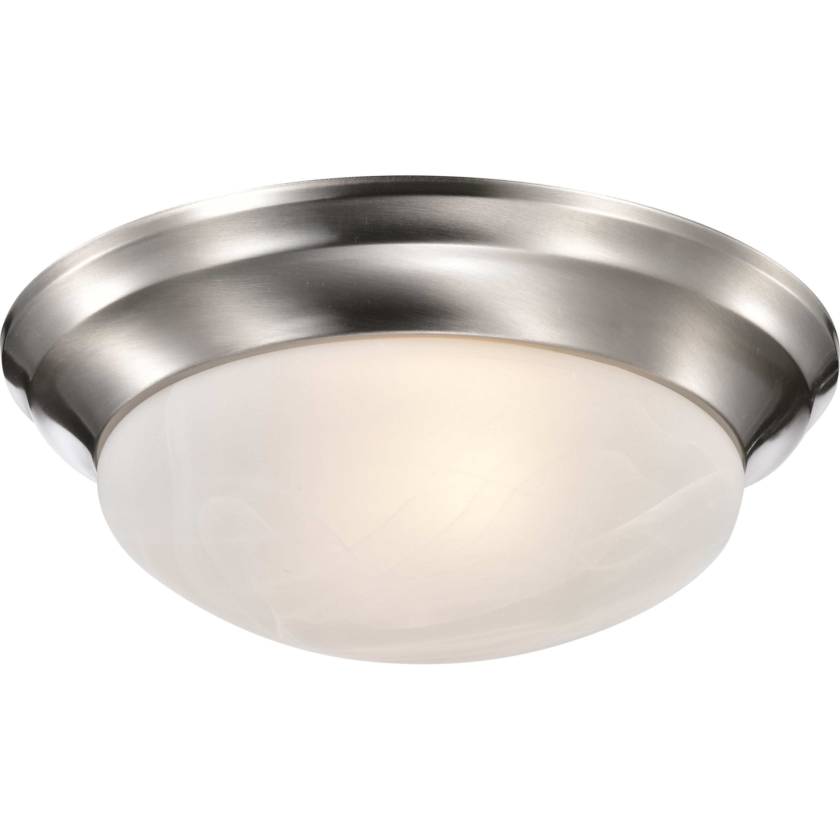 Brentwood 2 Light 14 inch Brushed Nickel Flush Mount Ceiling Light