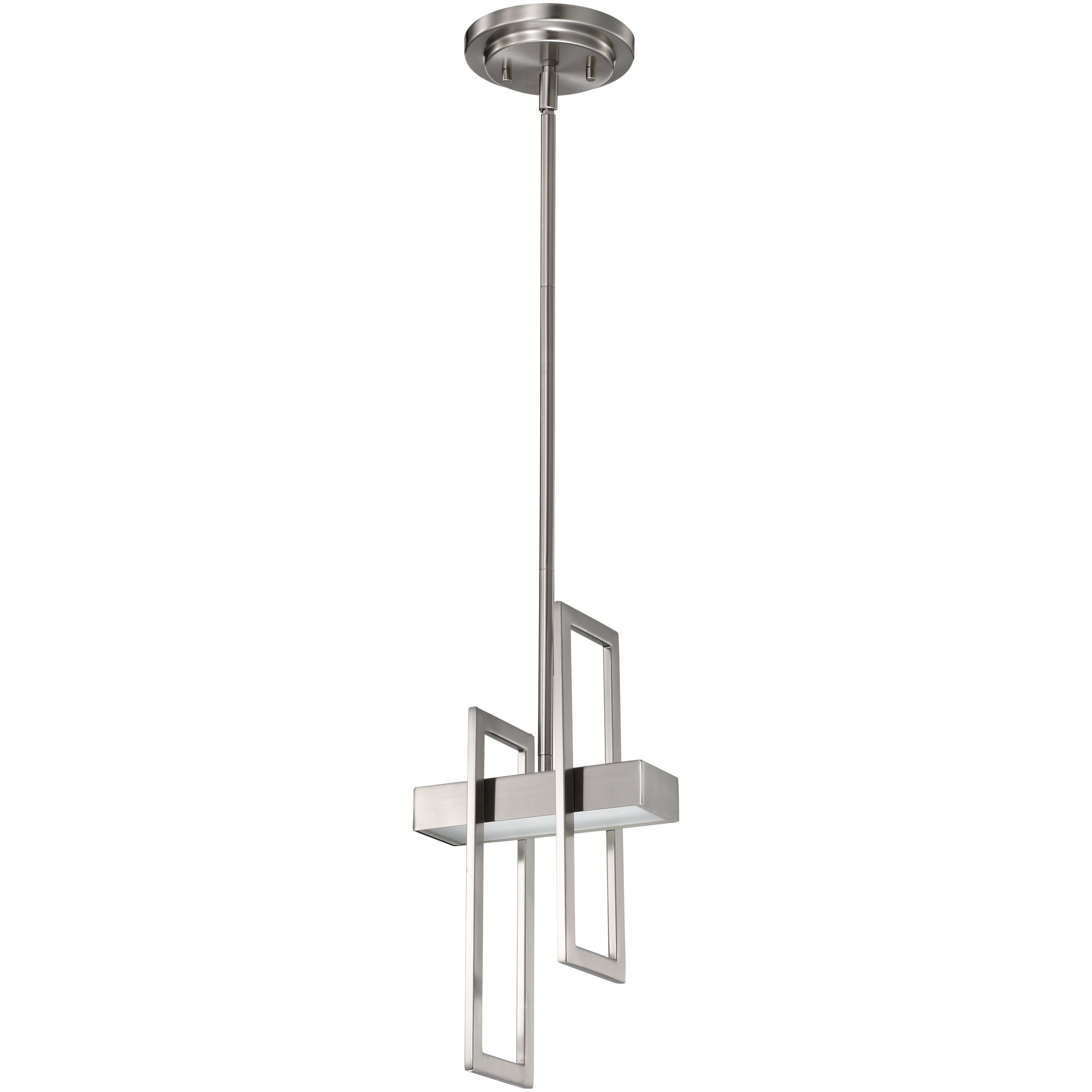Frame LED 6 inch Brushed Nickel Pendant Ceiling Light