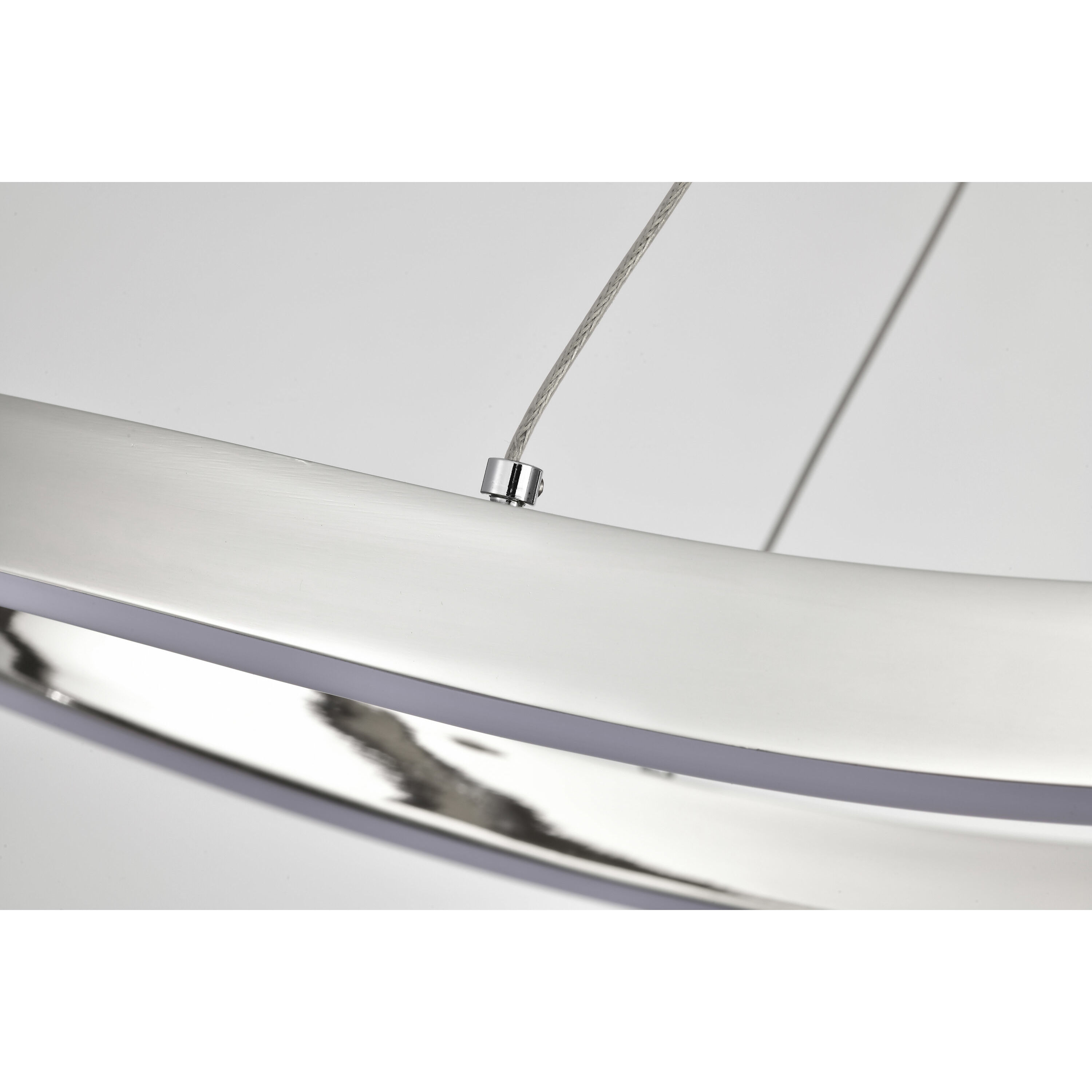 Sylas LED 20.1 inch Polished Nickel Pendant Ceiling Light