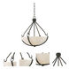 Sherwood 4 Light 25.88 inch Iron Black and Brushed Nickel Accents Pendant Ceiling Light
