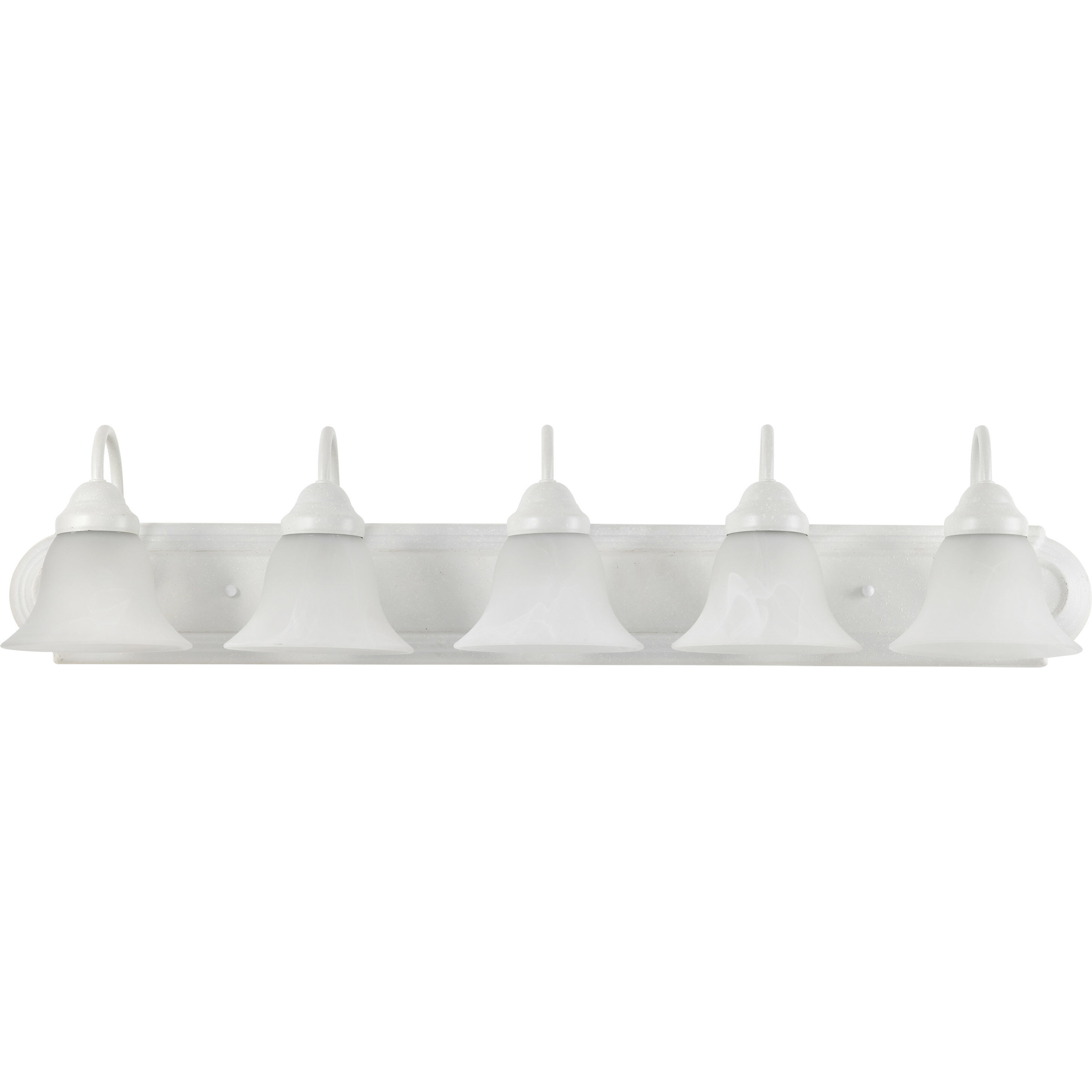 Ballerina 5 Light 36 inch Textured White Vanity Light Wall Light