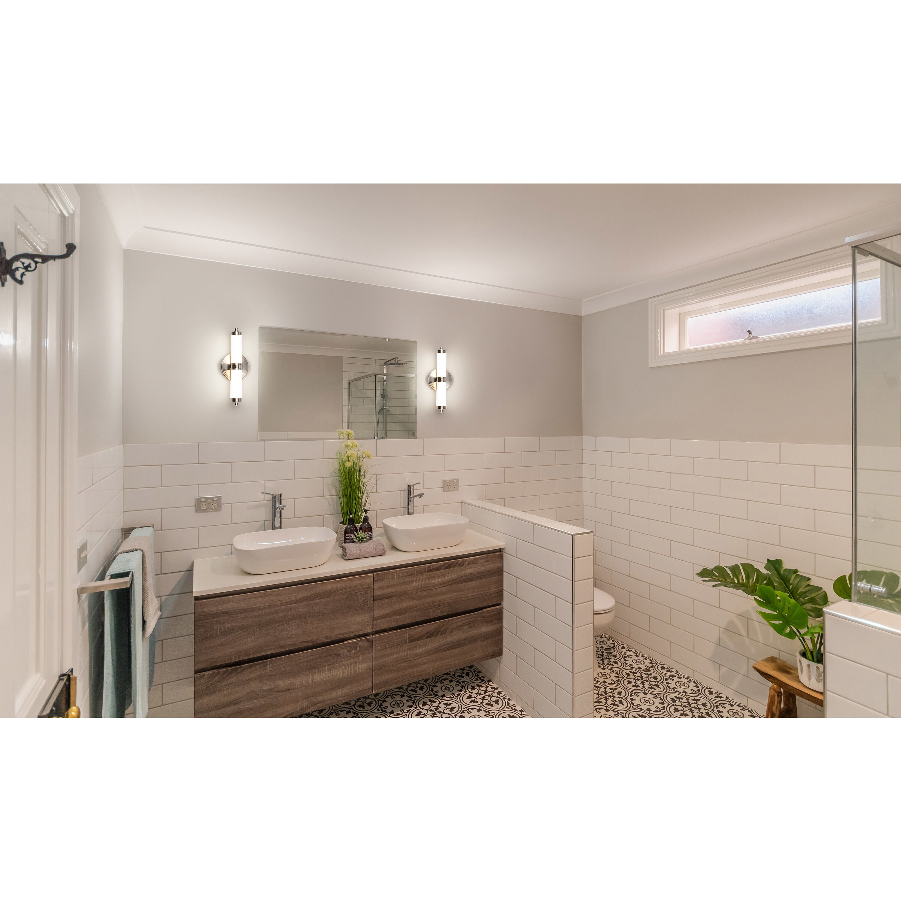 Kagen LED 13.58 inch Brushed Nickel Bath Vanity Light Wall Light