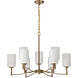 Liam 30 inch Burnished Brass Chandelier Ceiling Light