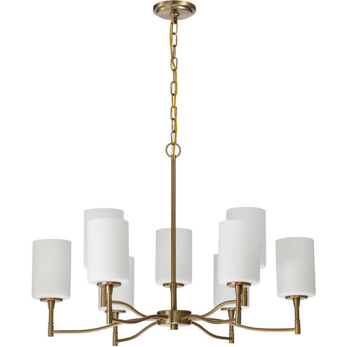 Liam 30 inch Burnished Brass Chandelier Ceiling Light