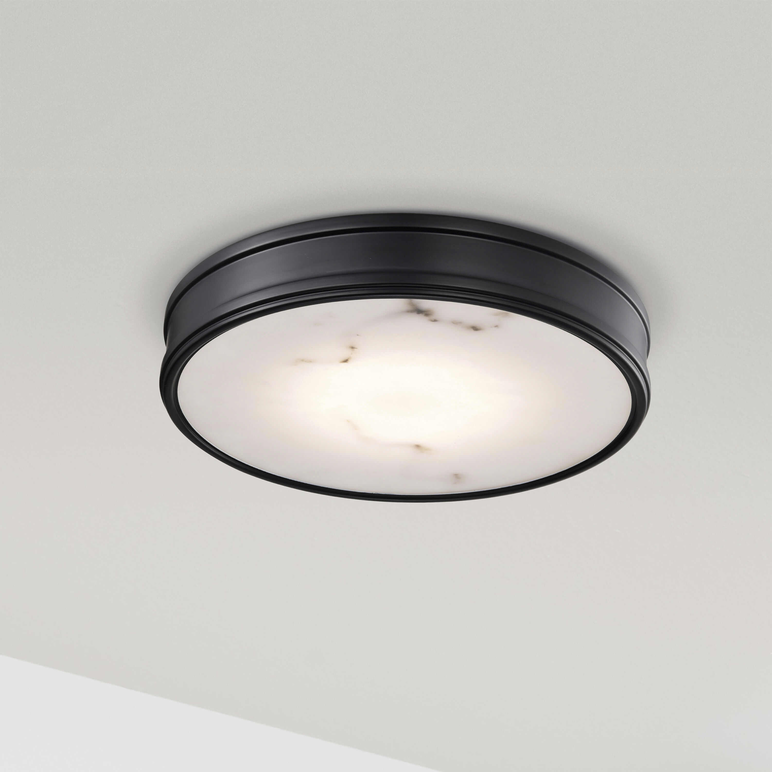 Kendall LED 14.25 inch Matte Black Flush Mount Ceiling Light