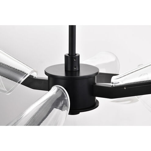 Sedona LED 27.13 inch Matte Black Chandelier Ceiling Light