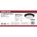 Brentwood LED 11.75 inch Matte Black Flush Mount Ceiling Light